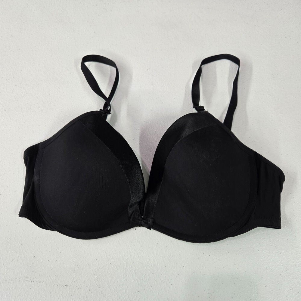 Warner's Women Bra 36C Black T Shirt Lightly Lined Wireless Adjustable Straps
